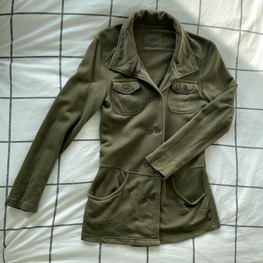 PrAna Army Green Soft Utility Jacket